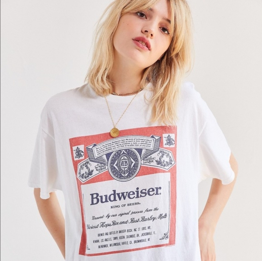 UO Cropped Budweiser Tee